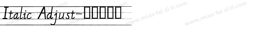 Italic Adjust字体转换